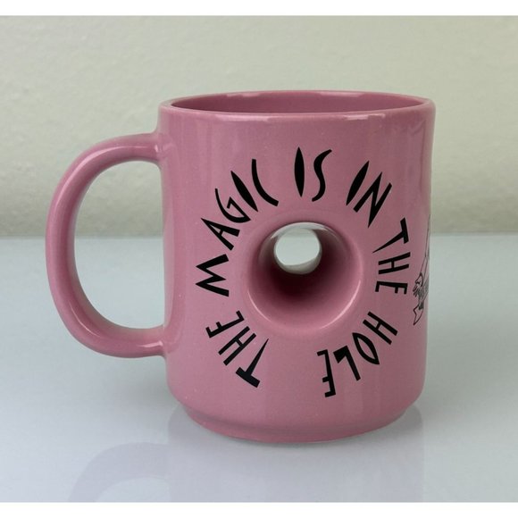 Voodoo Doughnuts Pink Magic In the Hole Novelty Restaurant Coffee Mug USA Gift - Picture 8 of 16